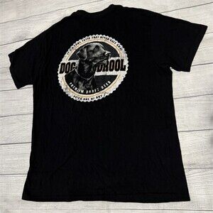 Cabelas Dog Drool Graphics Black T Shirt - Men's Size Large Rare